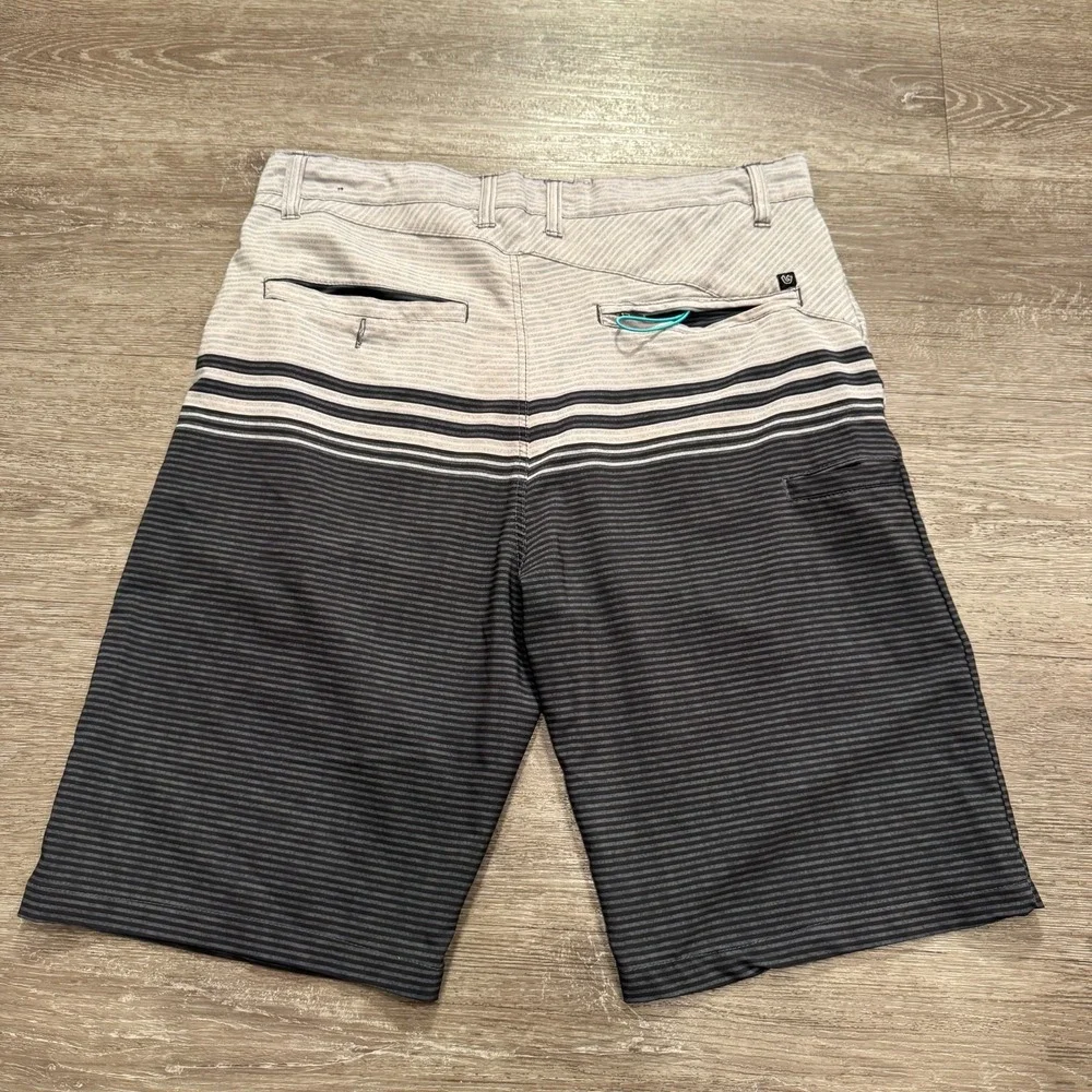 Burnside Board Shorts Mens 32 Gray Swim Surf Beach Trunks‎ Surfer 10